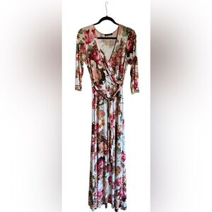 Women’s JANETTE FASHION JOHN 3:16 Maxi Floral Print Dress L